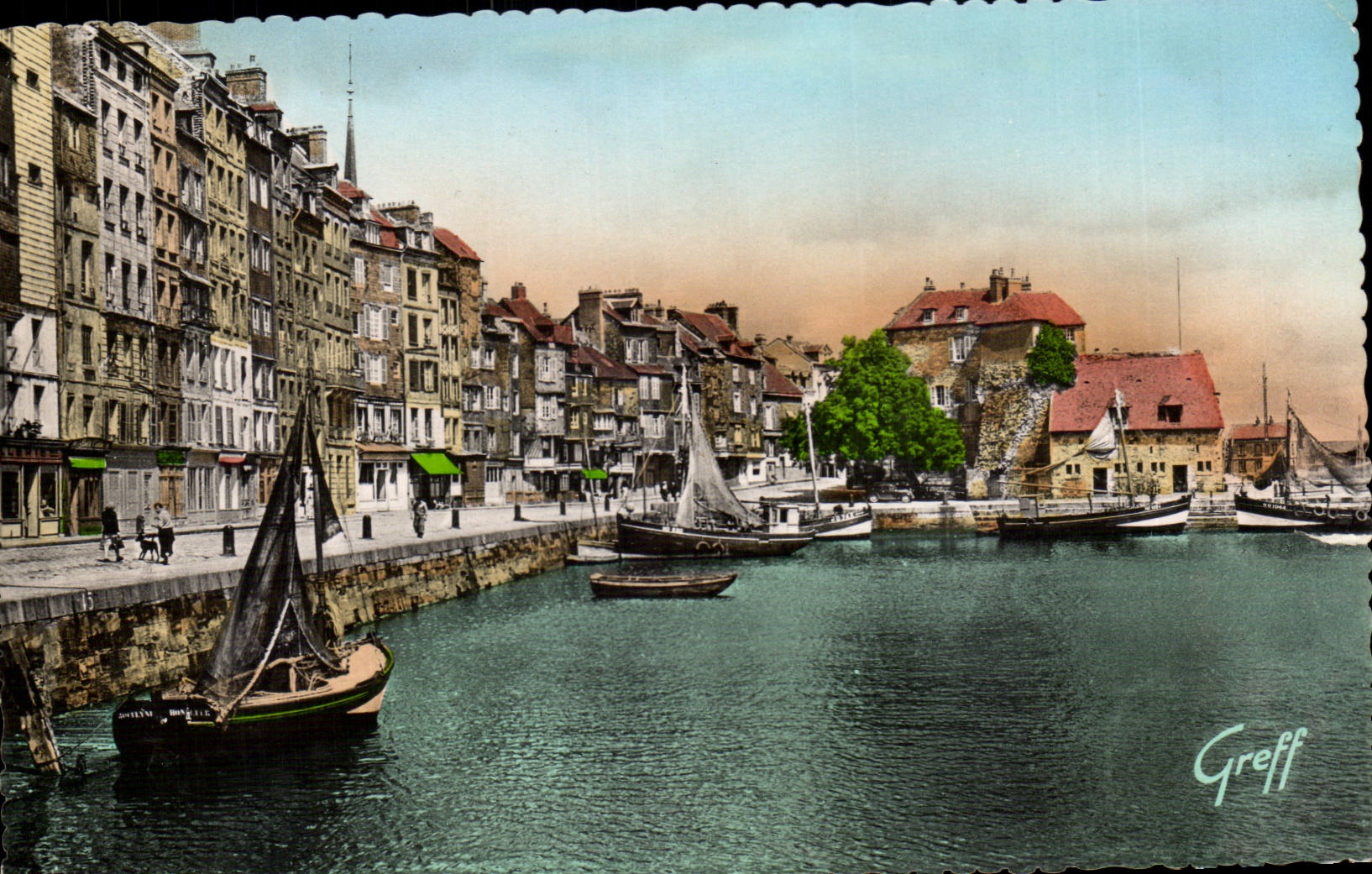 Honfleur — Le vieux bassin et le quai Sainte-Catherine — Greff