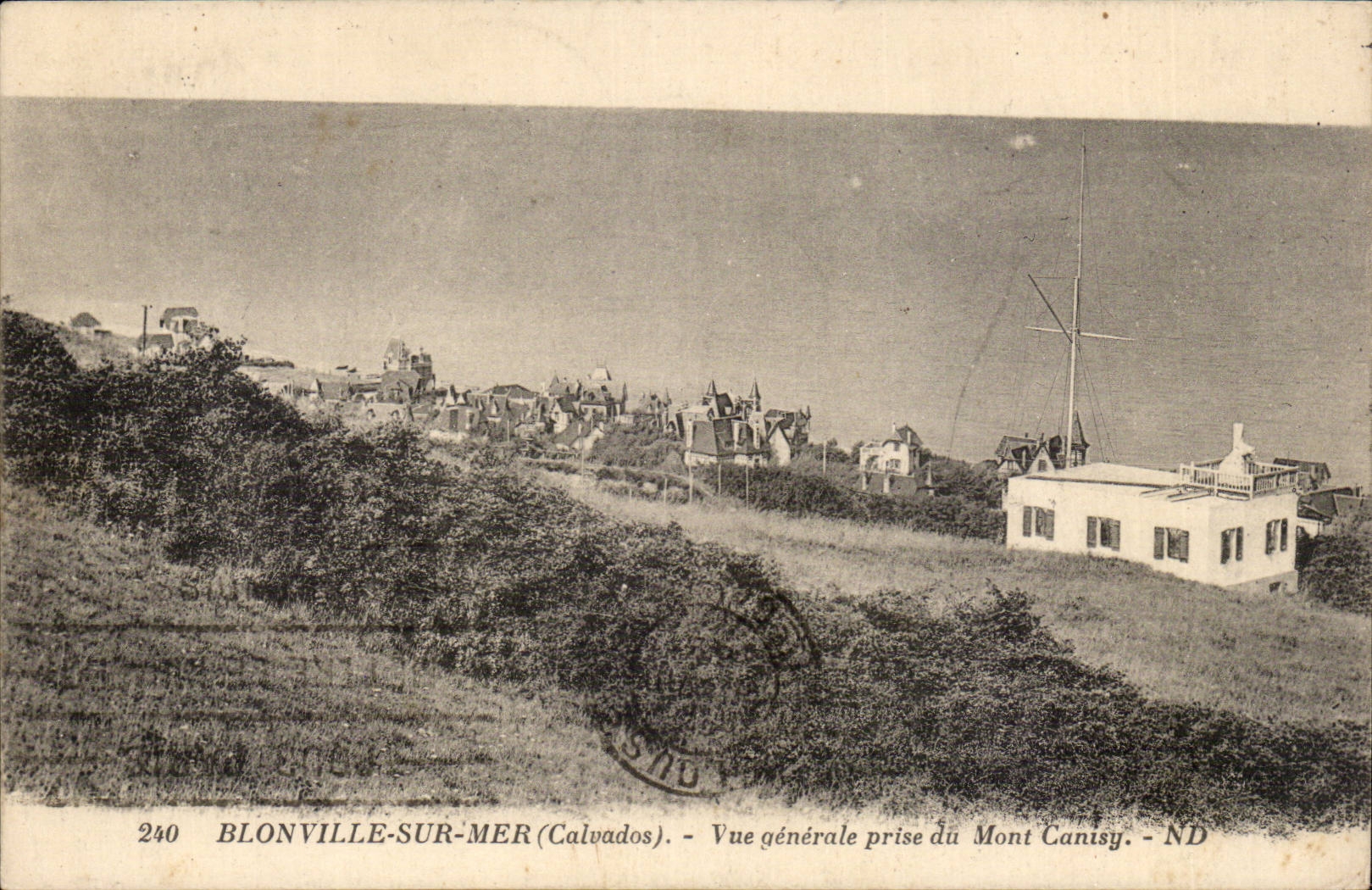 Blonville sur Mer CPA Vue generale prise du Mont Canisy