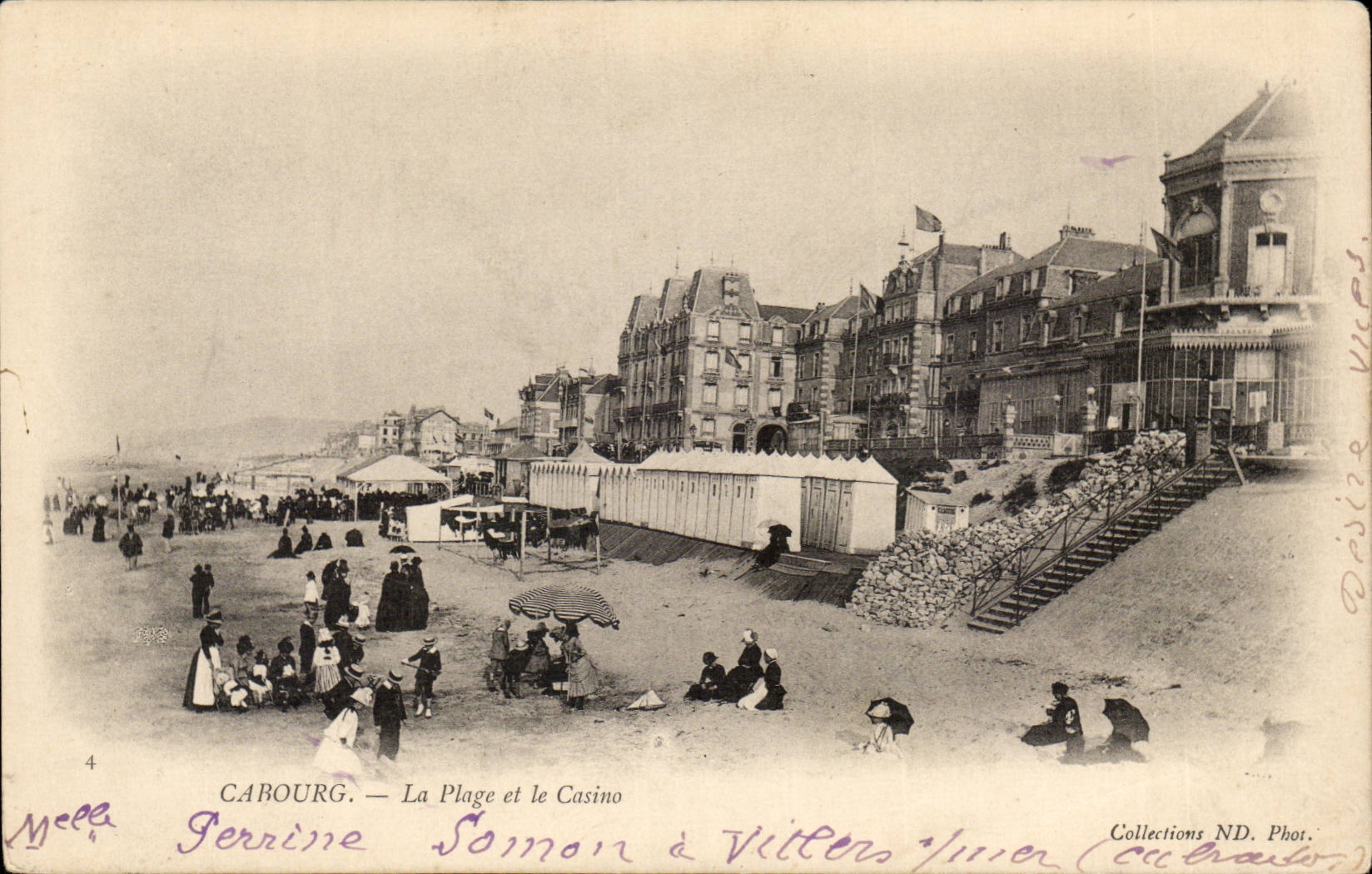 CPA Cabourg La plage et le casino