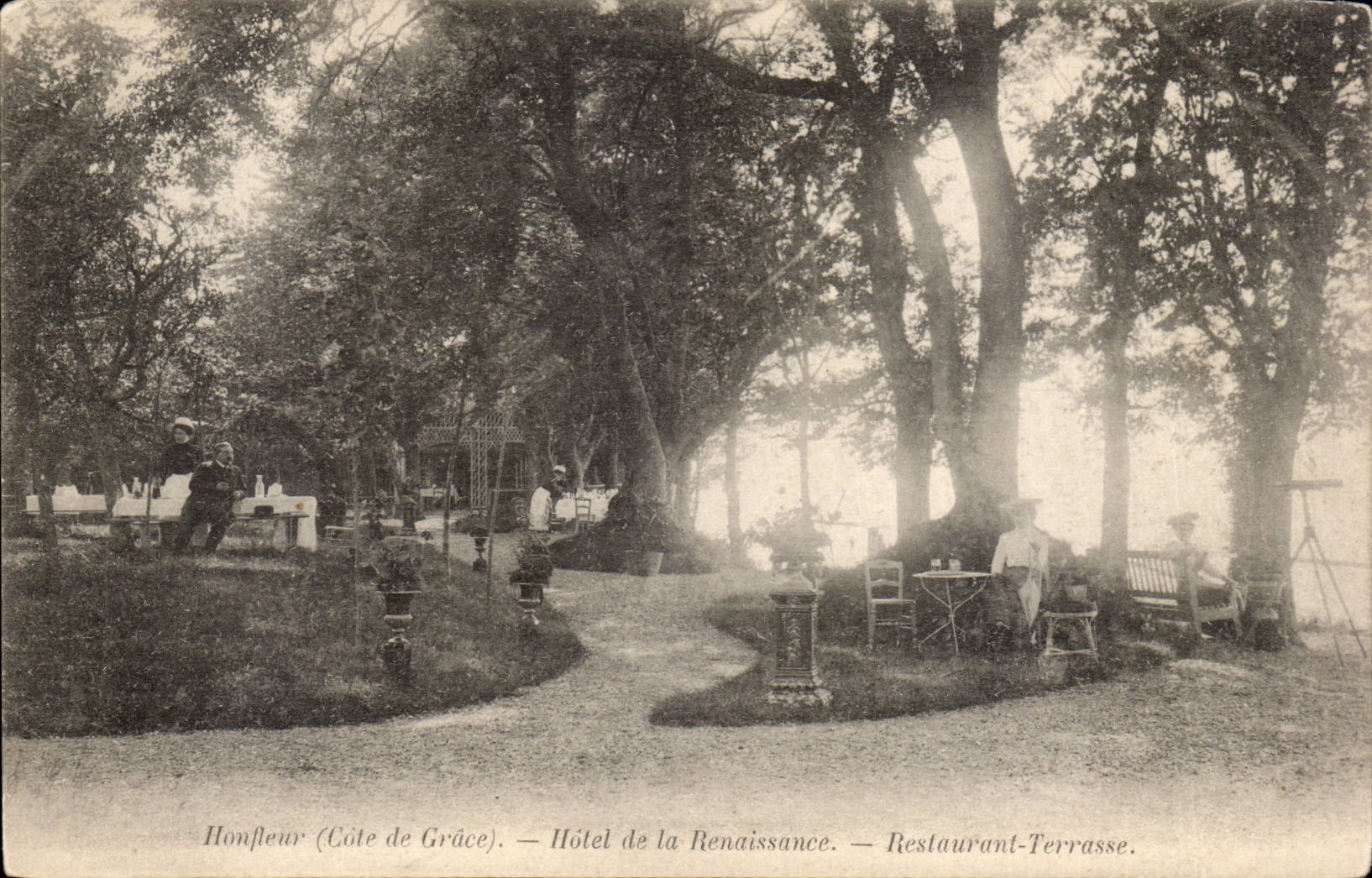 Honfleur CPA Hotel de la Renaissance Restaurant Terrasse