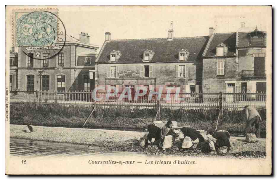 Courseulles-sur-Mer — Les trieurs d'huîtres. — Locoreur, éditeur, n°12