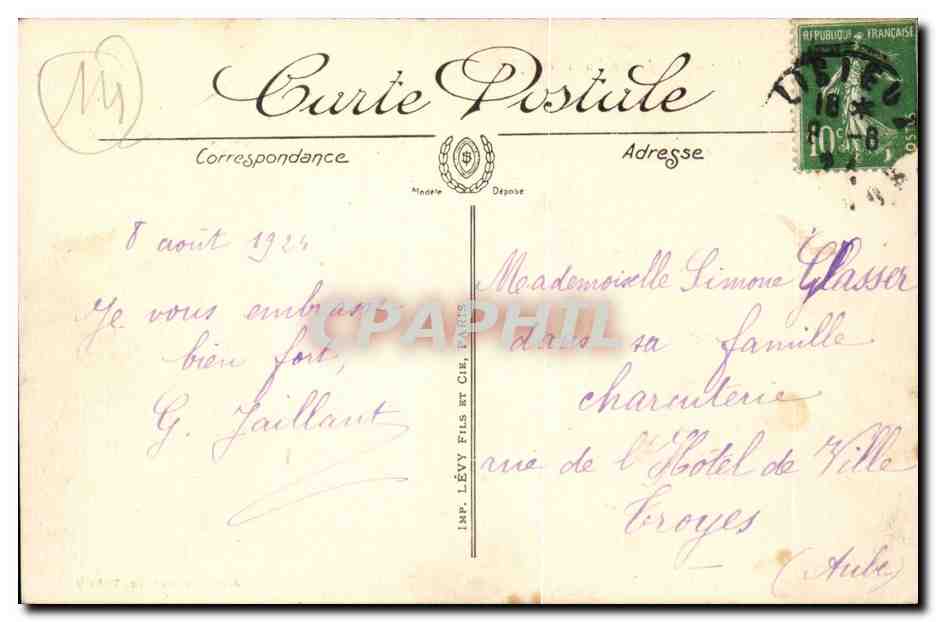 Lisieux — Le Jardin Public et le Musée — Tabacs — Rückseite