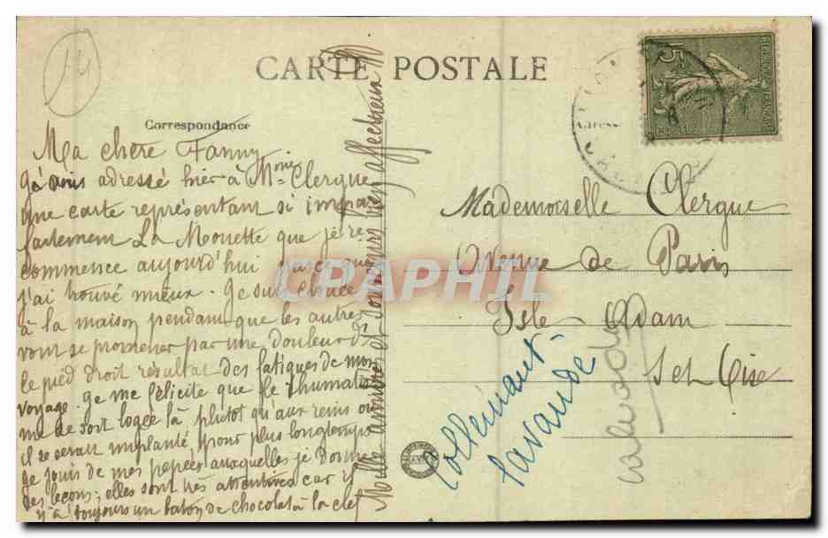Lion Hermanvile - La Promenade - La Neva - La Girouette - CPA  — Verso