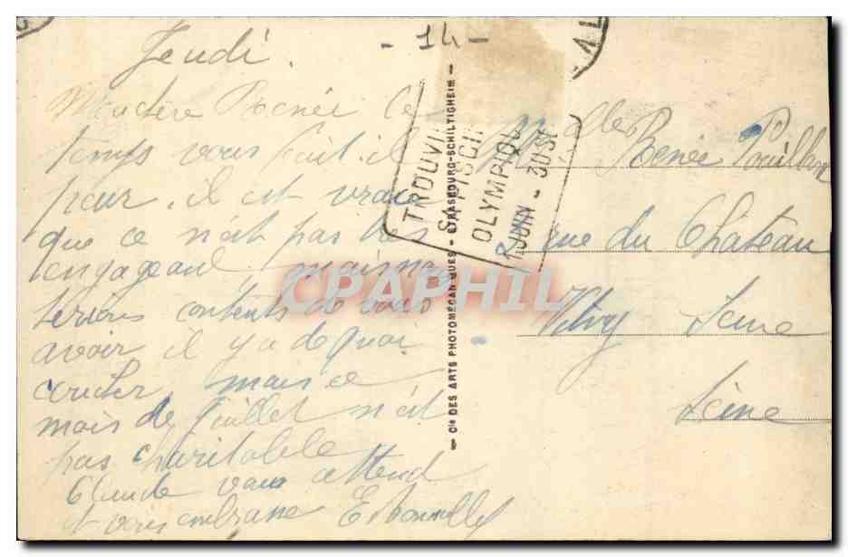 Trouville - La Reine des Plages - Les Roches Noires CPA  — Verso