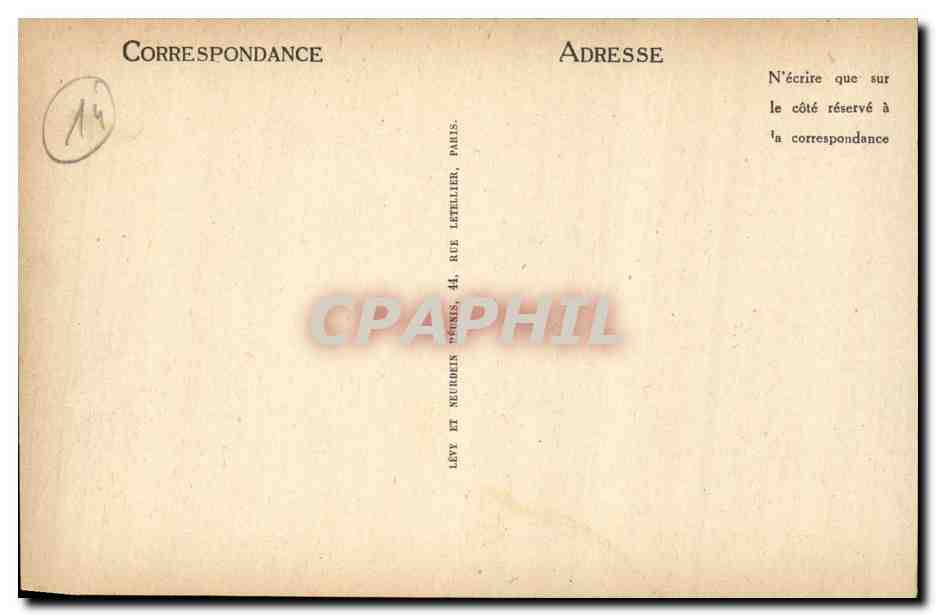 Trouville - Le Casino Municipal et la Plage CPA  — Verso