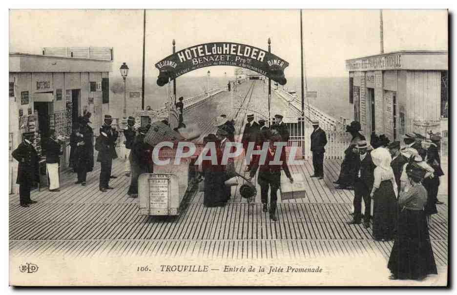 Trouville — Entrée de la Jetée Promenade — B.D. n°106