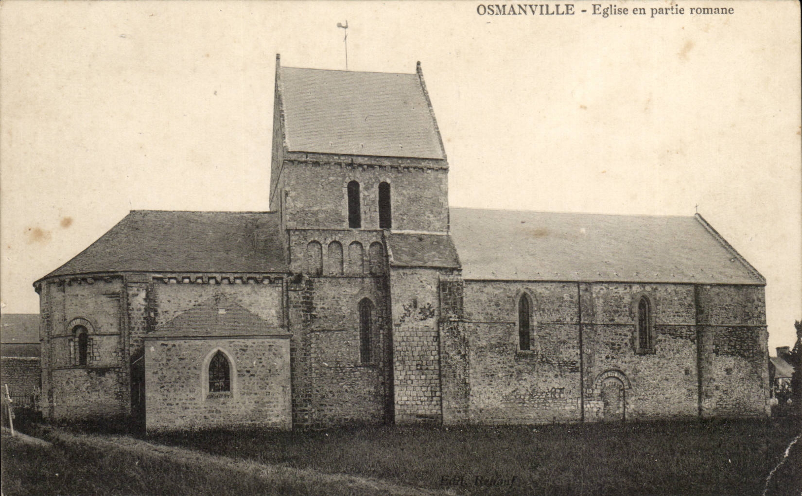Osmanville - Église en partie romane — Éditeur Renant