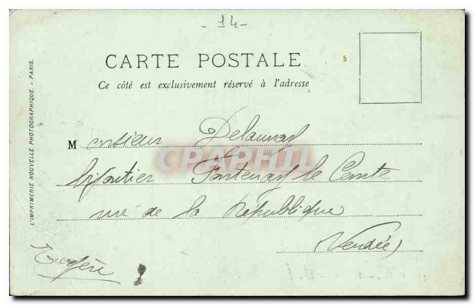 Caen - Le Port - CPA  — Verso