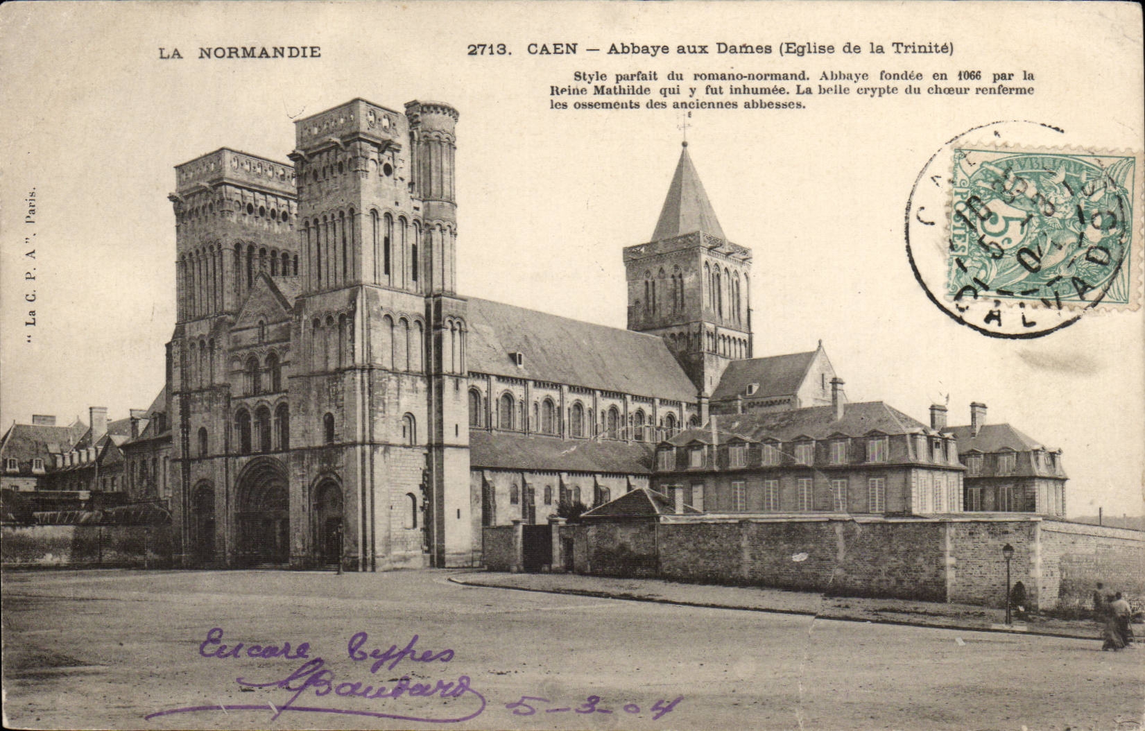 Caen - Abbaye aux Dames Eglise de la Trinite - CPA 