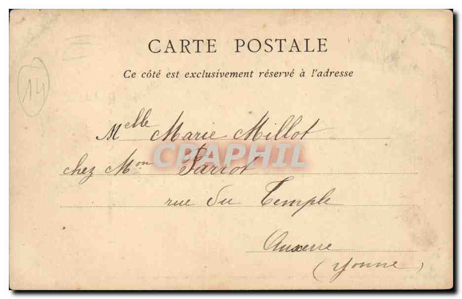 Viller sur Mer - La Villa Abadie - CPA  — Rückseite