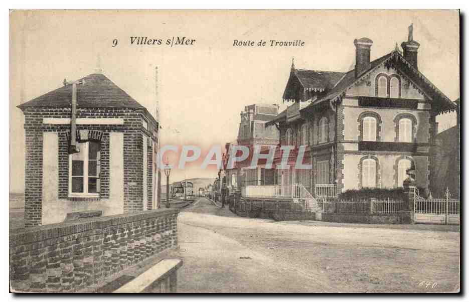 Villers sur Mer CPA Route de Trouvile