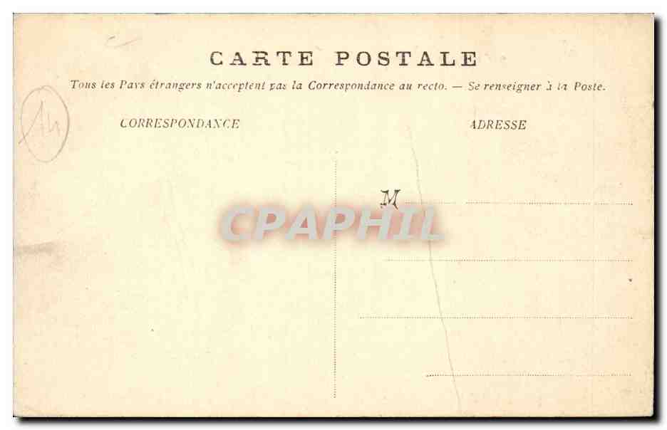 Villers sur Mer CPA Route de Trouvile — Rückseite