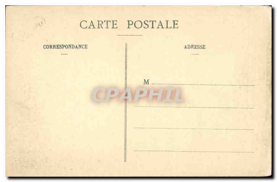 Vallee de la Vere CPA Butte du Champ Fermant — Rückseite