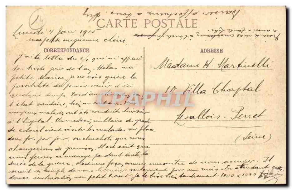 Thury Harcourt CPA Le chateau et colline de St Benin — Rückseite