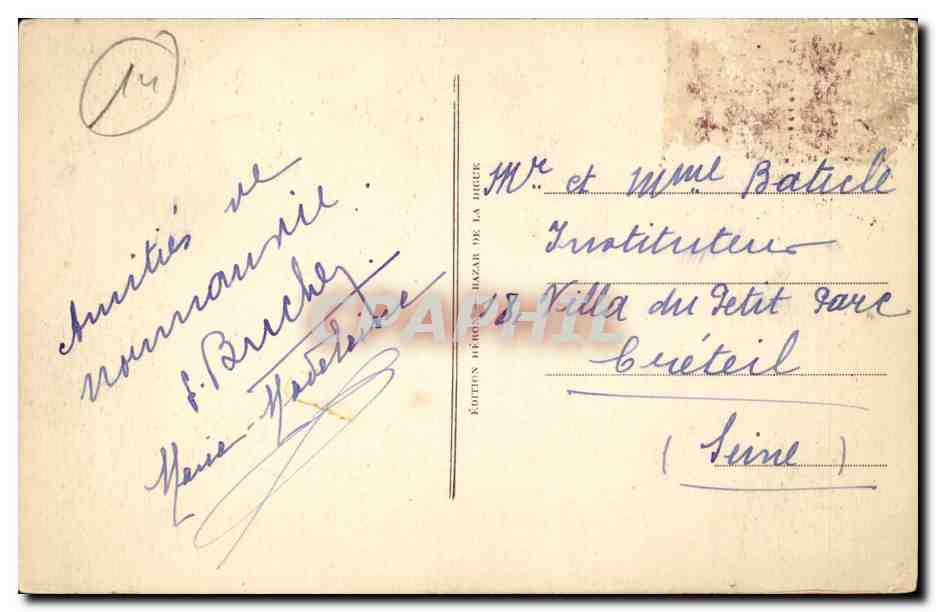Saint Aubin CPA Le casino — Rückseite