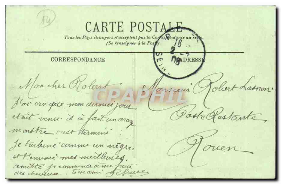 Riva Bella CPA Sur la plage (enfants) — Rückseite