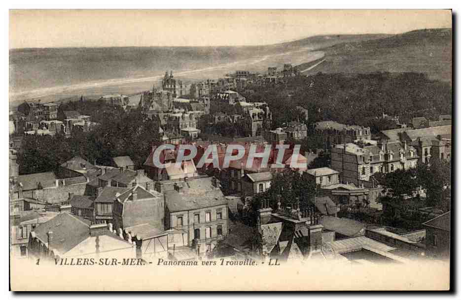Villers sur Mer CPa Panorama vers Trouville