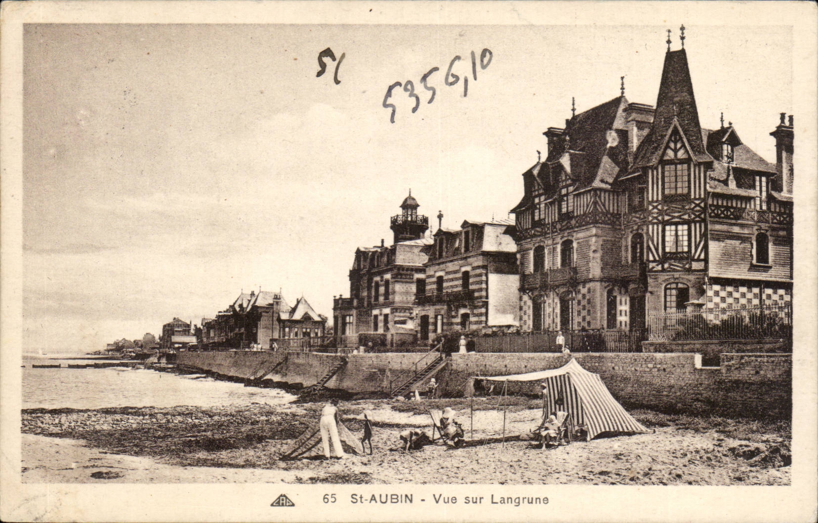 Saint Aubin CPA Vue sur Langrune