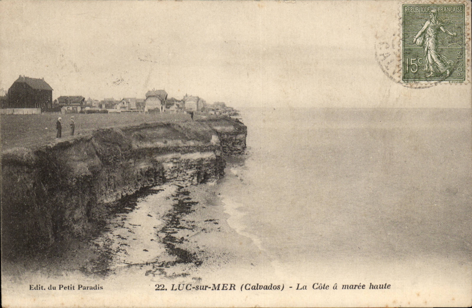 Luc sur mer CPA La cote a maree haute