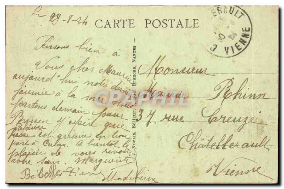 Luc sur mer CPA La cote a maree haute — Rückseite
