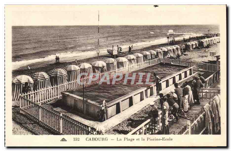 CAbourg CPA la plage et la piscine ecole