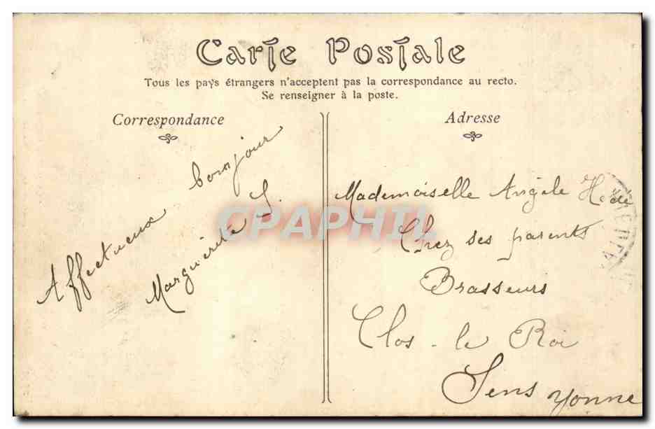 Paris Nouveau CPA Nos jolies cocheres Mlles Blanche Etienne de la Cie Valentin TOP (metiers) — Rückseite