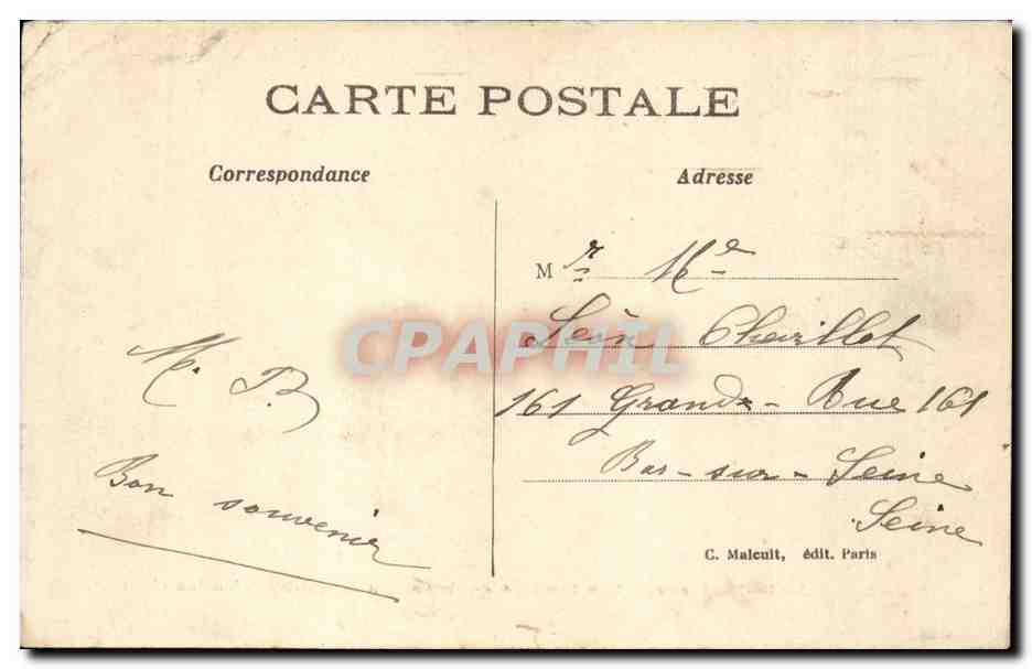 Paris Nouveau CPA Les femmes cocheres A la recherche d'un bon client (taxi) — Rückseite