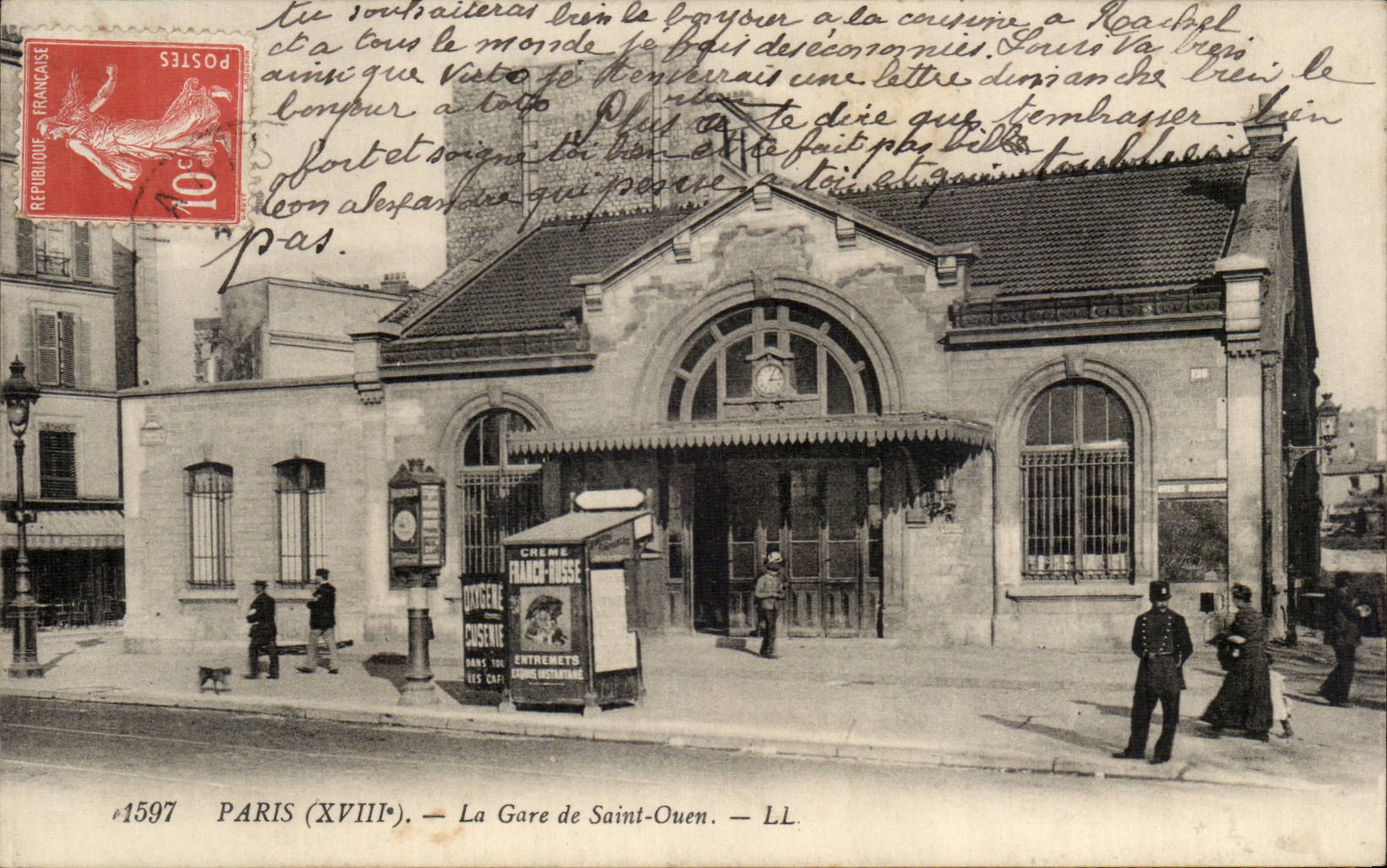 Paris CPA Gare de Saint ouen