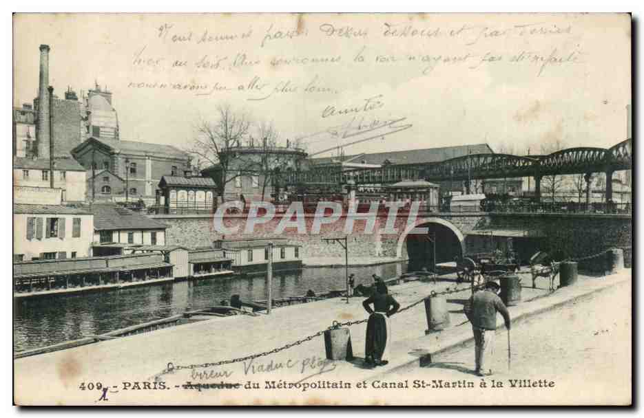 París - Acueducto del Metropolitano y Canal Saint-Martin en La Villette — Editor Viaduc, n°409
