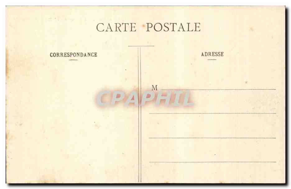 Paris CPA La gare de Saint Lazare et rue de Rome — Rückseite