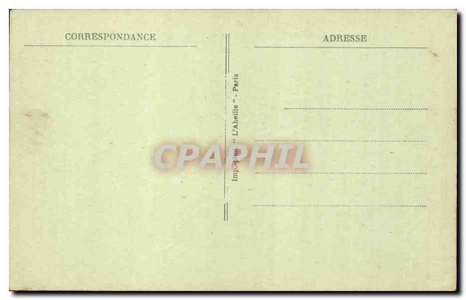 Paris CPA La gare du Nord et boulevard Denain  — Rückseite