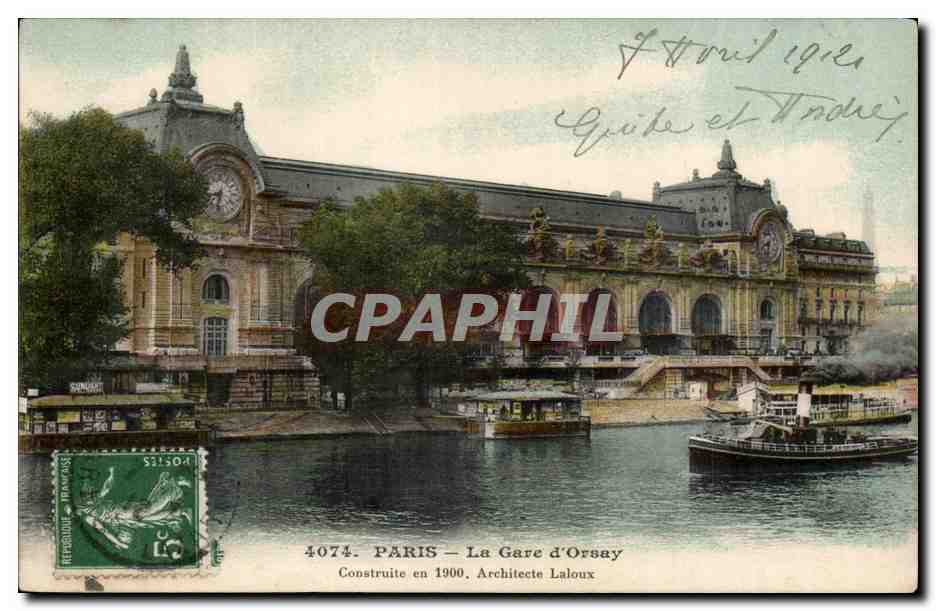 PARIS — La Estación de Orsay — Construida en 1900, Arquitecto Laloux