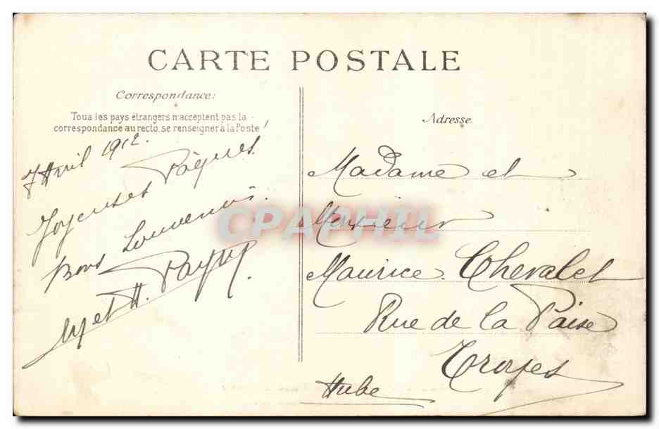 PARIS — La Estación de Orsay — Construida en 1900, Arquitecto Laloux — Reverso