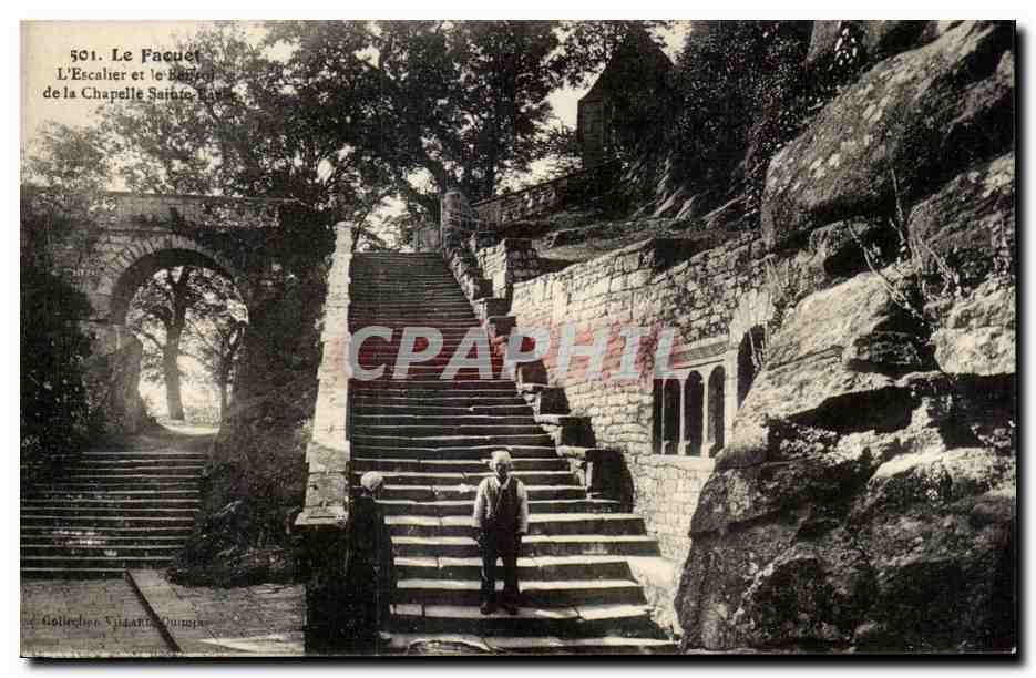 Faouet - L'Escalier - CPA 