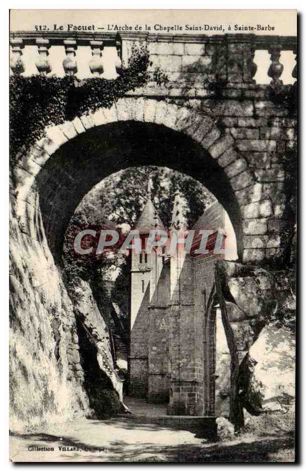 Le Faouet - L'Arche de la Chapelle Saint David la Sainte Barbe - CPA 