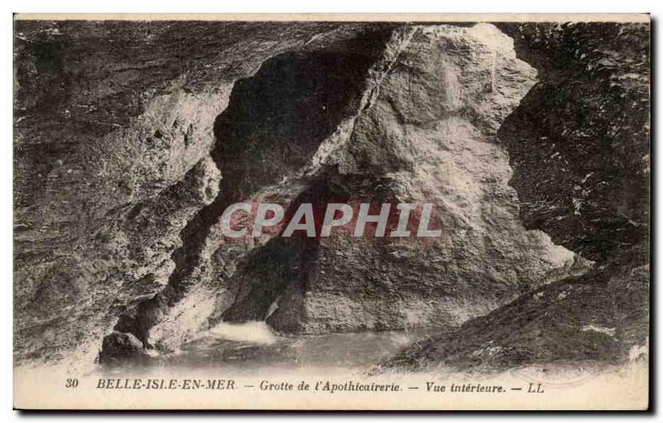 Belle-Île-en-Mer — Grotte de l’Apothicaire — Interior View — LL