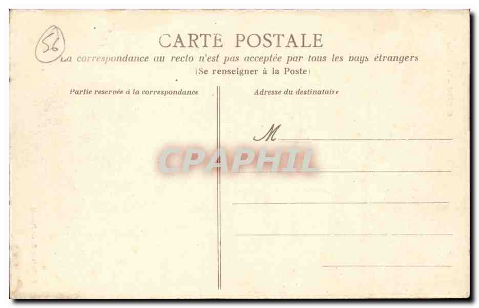 CArnac CPA Le clocher — Rückseite