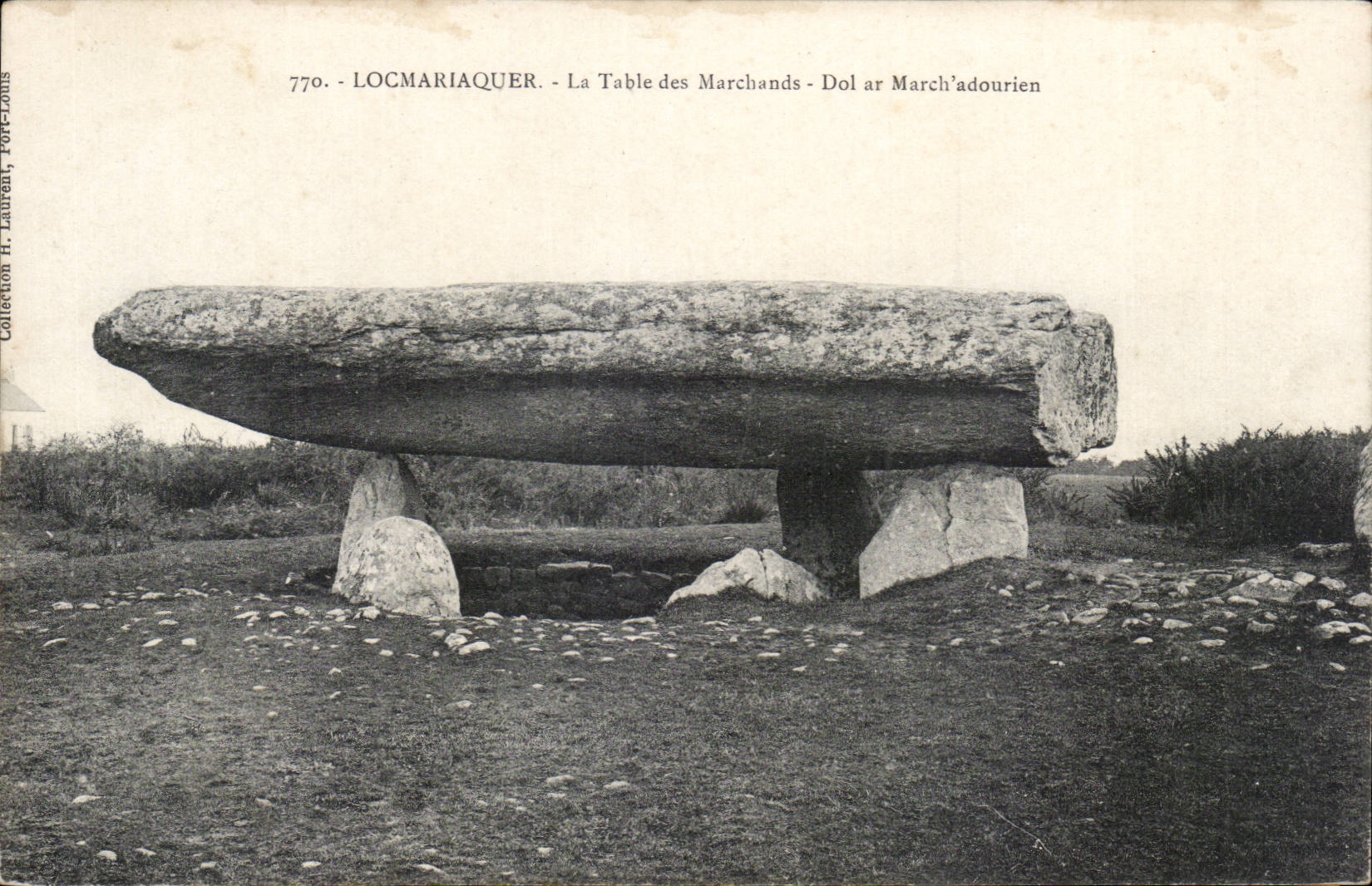 Locmariaquer — La Table des Marchands (Dolmen) — H. Laurent, n°770