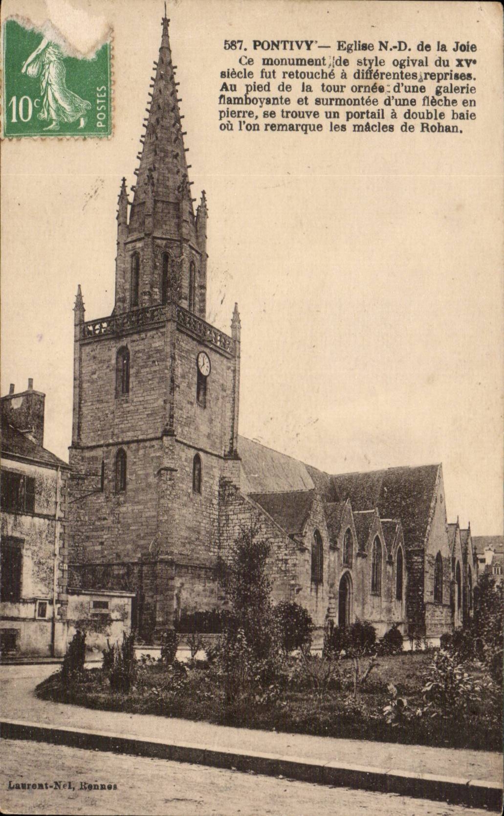 Pontivy CPA Eglise ND de la joie
