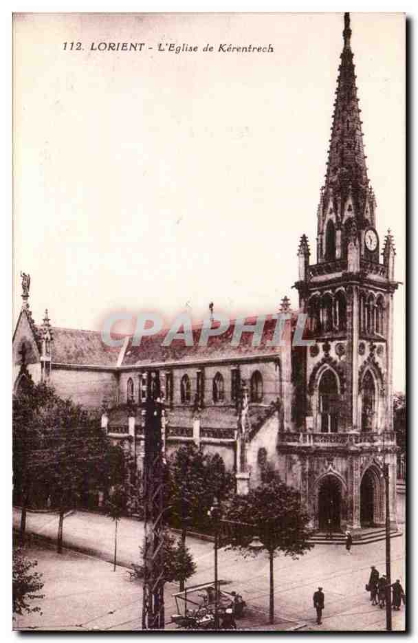 Lorient CPA L'eglise de Kerentrech