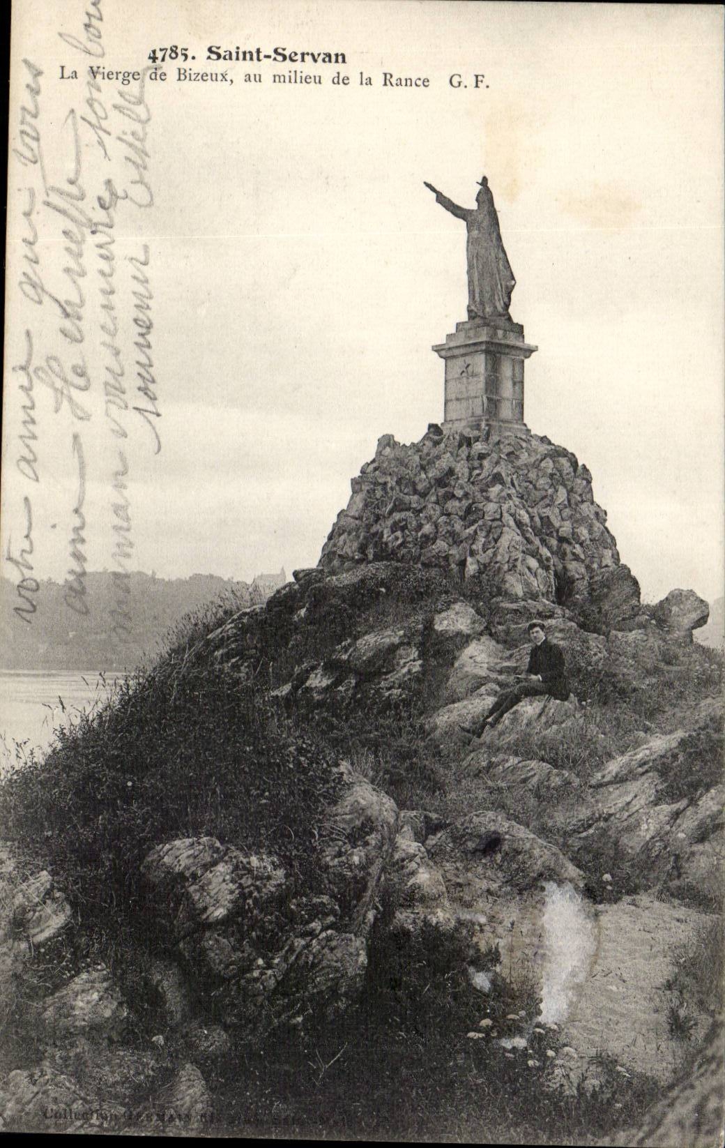 Saint-Servan — La Vierge de Bizeux au milieu de la Rance — G.F. n°4785