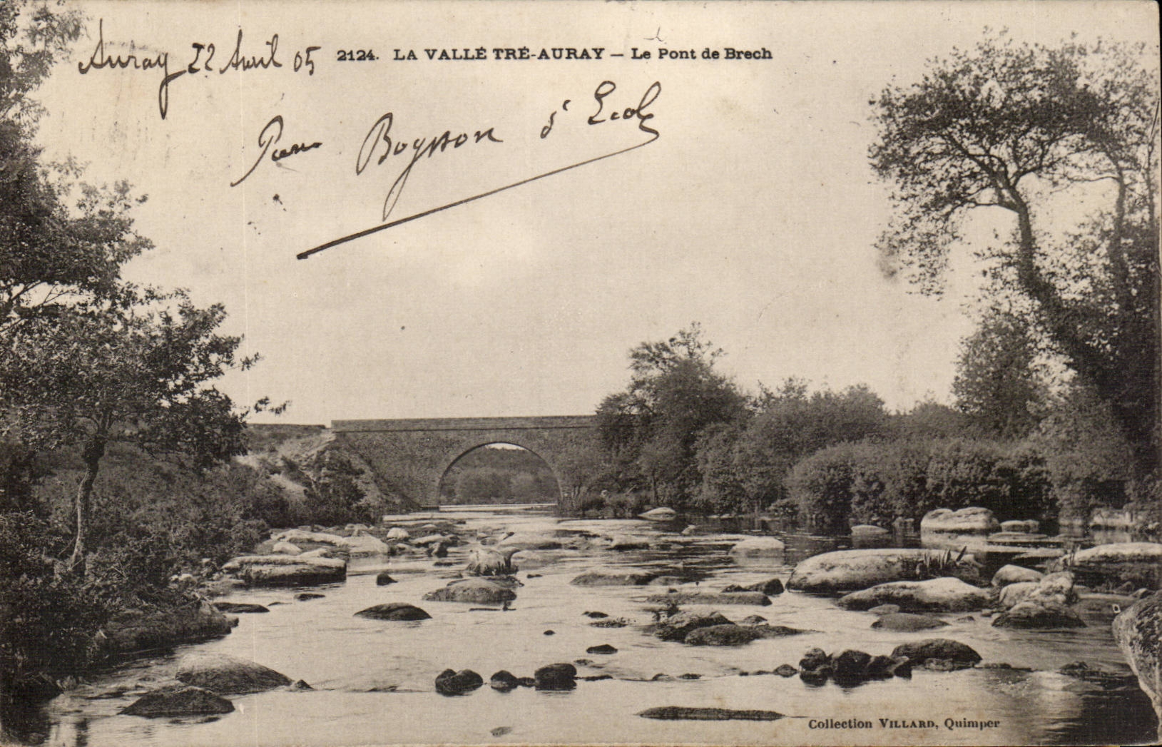 La Vallée Tré-Auray — Le Pont de Brech — Collection Villard, Quimper
