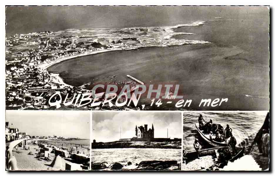 Quiberon, 14 km zur See — Luftaufnahme (Cliché Robert Durandoud) — Réal-Photo