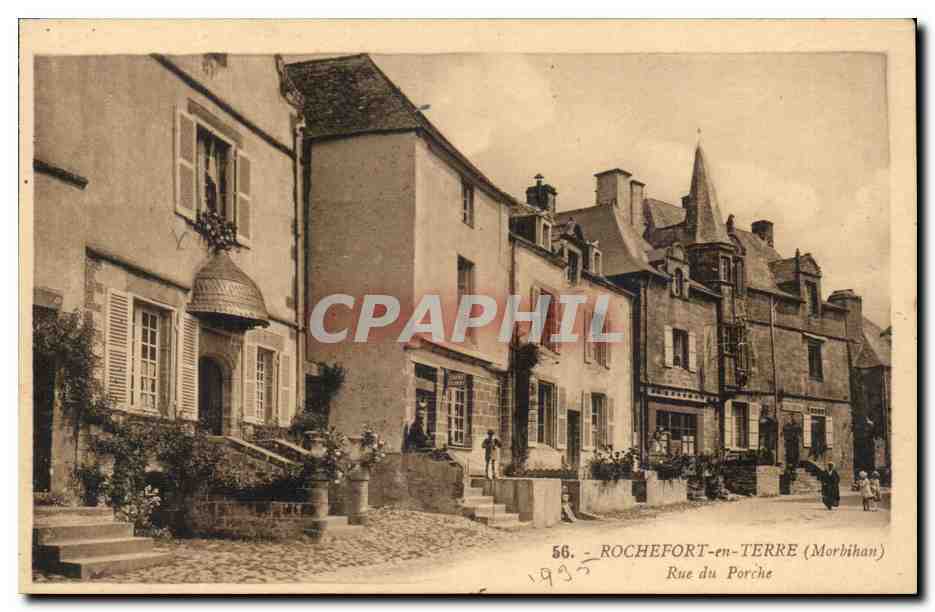 Rochefort en Terre CPA Rue du porche