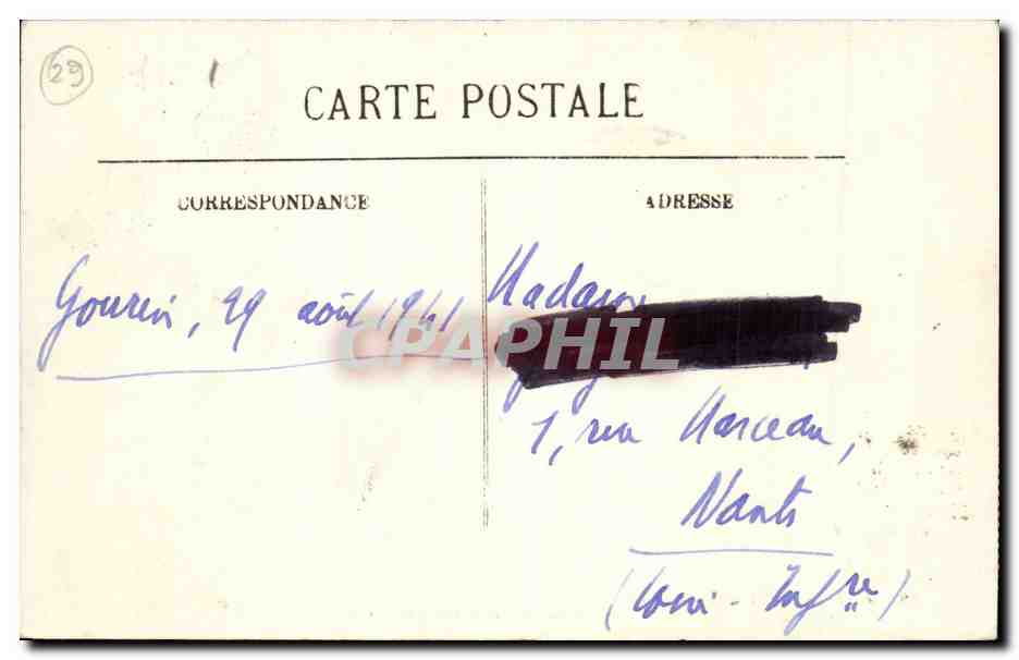 Gourin — L'Ossuaire et le Calvaire — Collection Château-Jobert, Morlaix — Rückseite