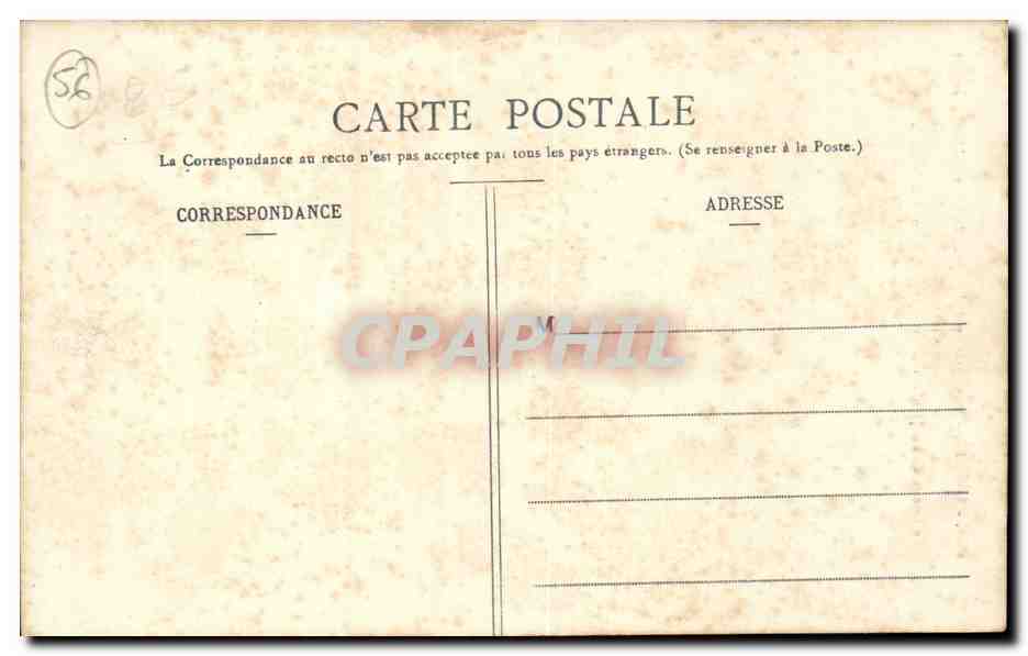VANNES — Eröffnung der Statue des Connétable Richemont (22. Oktober 1905) — Sammlung H. Laurent, Port-Louis — Rückseite