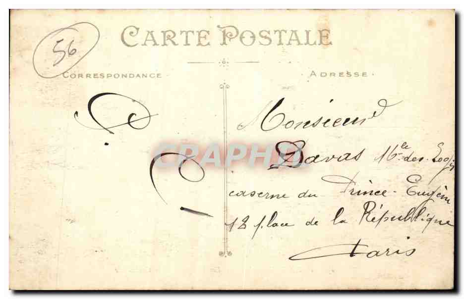 VANNES (Morbihan) — Les Remparts et la Cathédrale — Artaud et Nozais, Nantes 178 — Rückseite