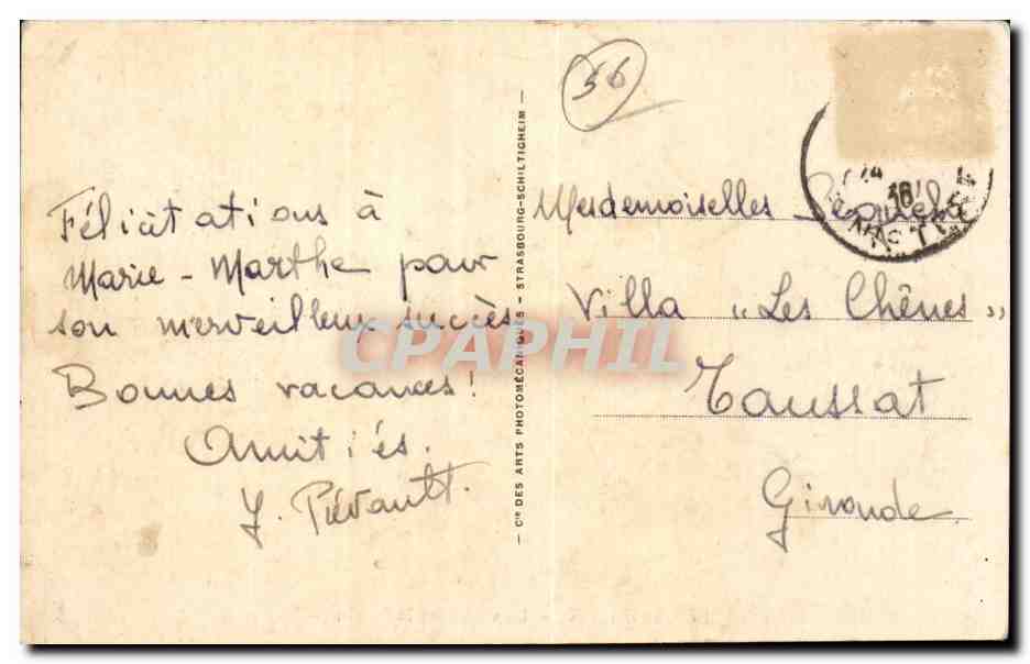 Morlaix CPA Le viaduc et le bassin (bateau) — Rückseite