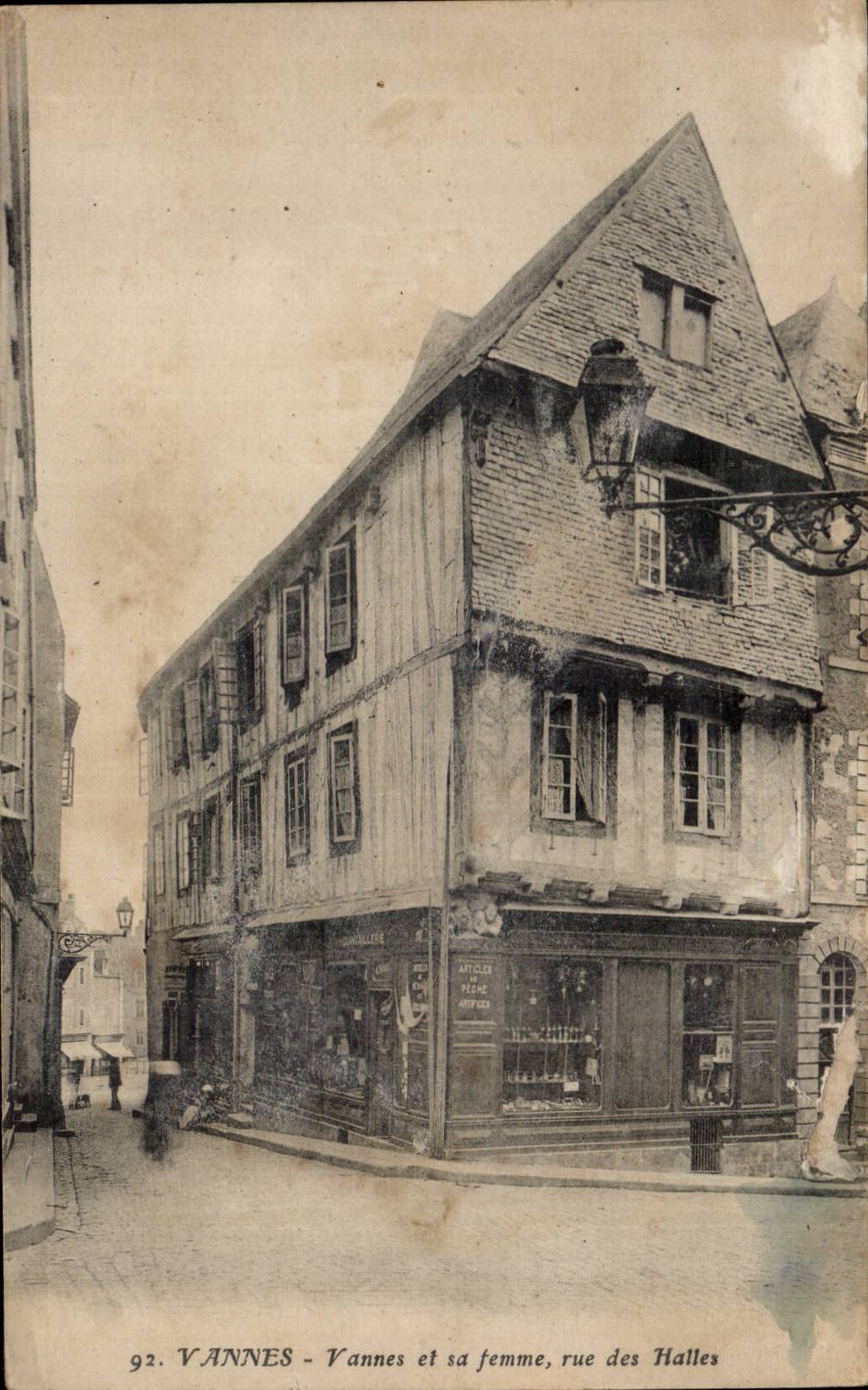 Vannes - Vannes et sa femme, rue des Halles — éditeur anonyme, n° 92