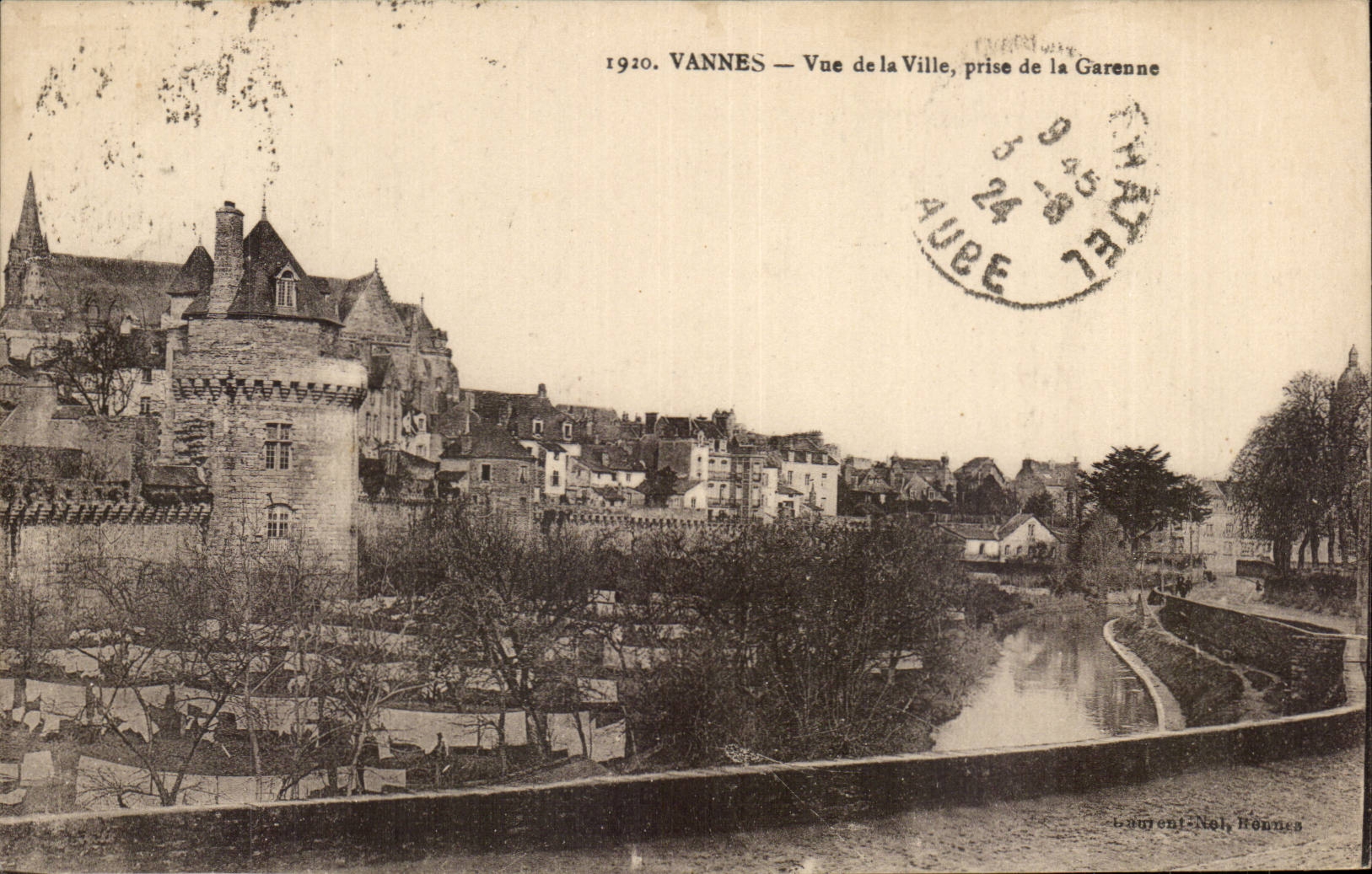 VANNES — Vue de la Ville, prise de la Garenne — Laurent-Nol, Vannes